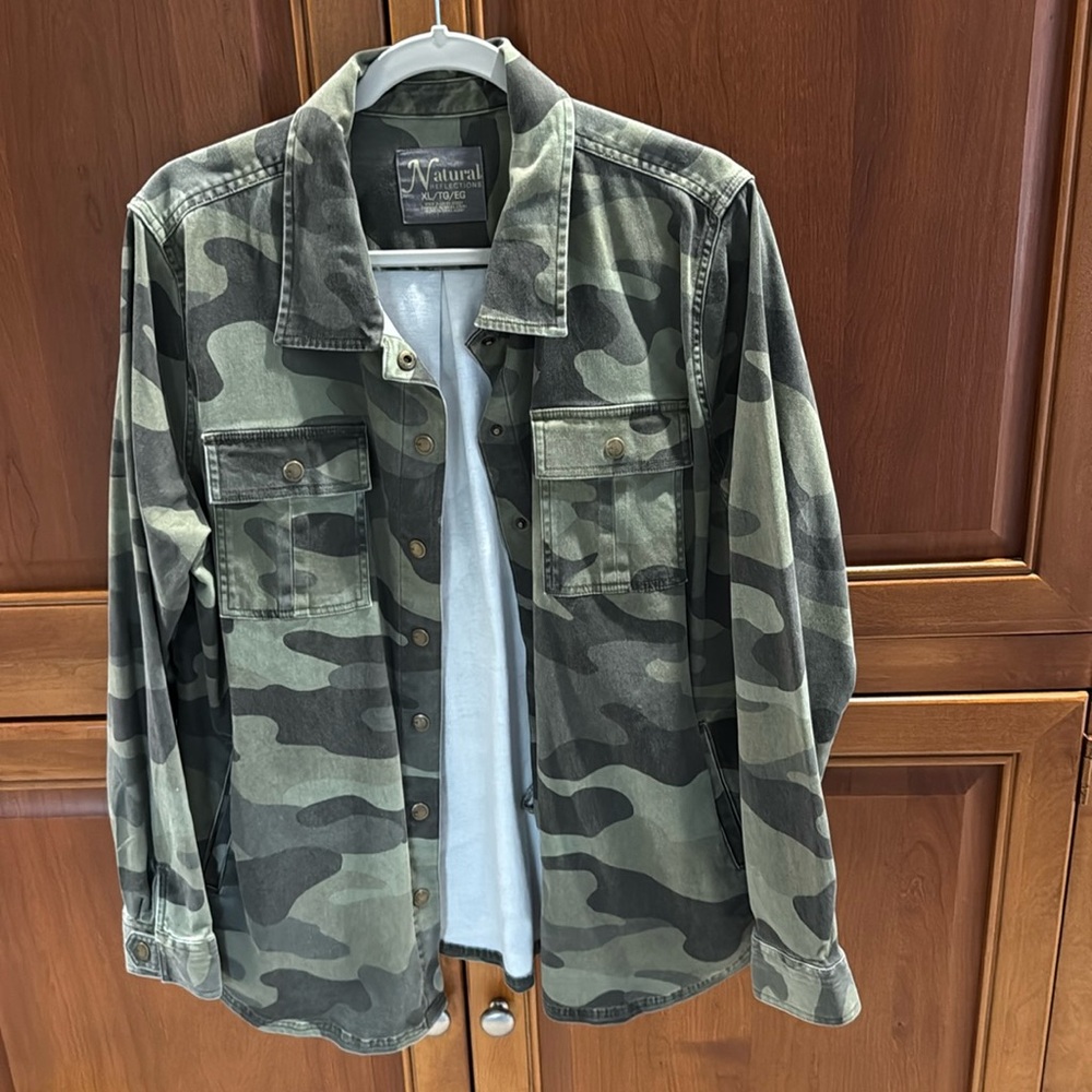 Natural Reflections Camo Jean Jacket